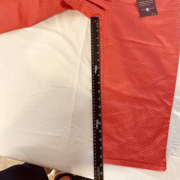 Gloria Vanderbilt NEW AMANDA Capri Jean Classic Fit Size 10-CORALw/Polka Dot NWT - Picture 4 of 14